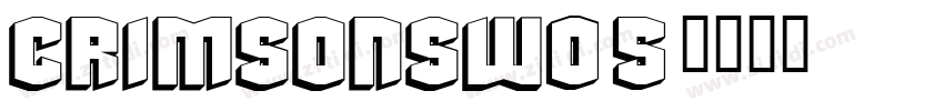 CrimsonsW05字体转换