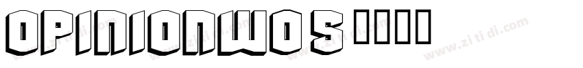 OpinionW05字体转换