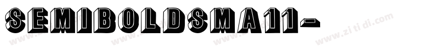 semiboldsma11字体转换