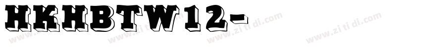HKHBTW12字体转换