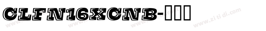 clfn16xcnb字体转换