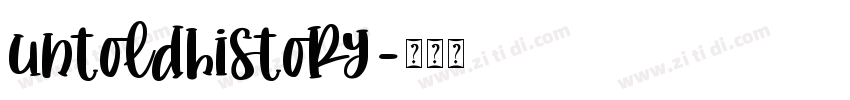 untoldhistory字体转换