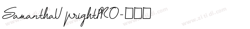 SamanthaUprightPRO字体转换