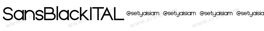 SansBlackITAL字体转换