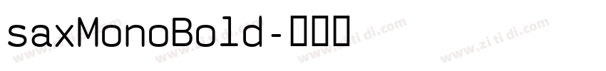 saxMonoBold字体转换
