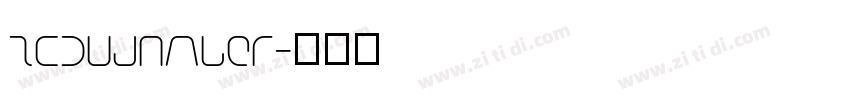 TCoudNmber字体转换