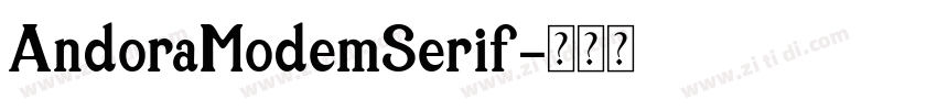 AndoraModemSerif字体转换