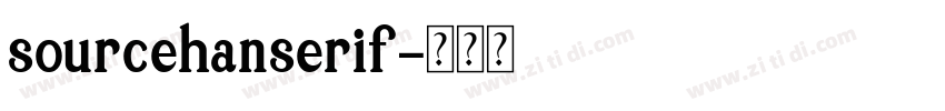 sourcehanserif字体转换