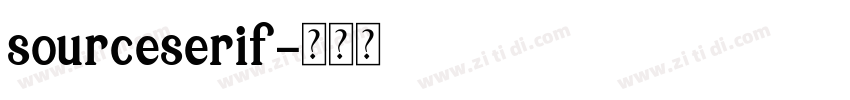 sourceserif字体转换