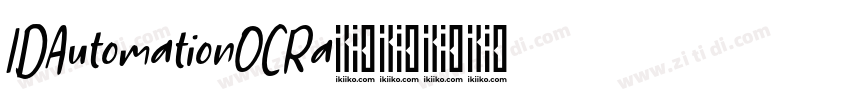 IDAutomationOCRa字体转换