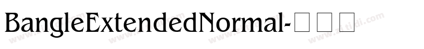 BangleExtendedNormal字体转换