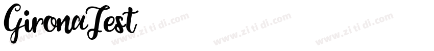 GironaTest字体转换