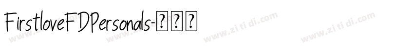 FirstloveFDPersonals字体转换