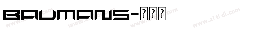 Baumans字体转换