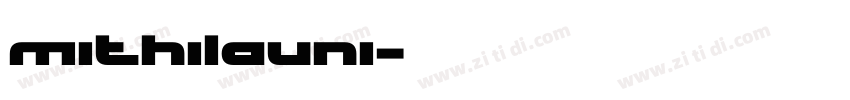 MithilaUni字体转换