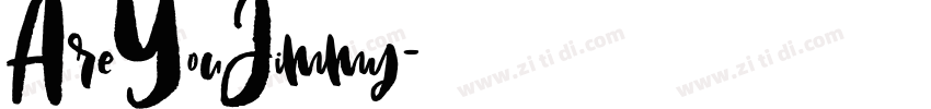 AreYouJimmy字体转换