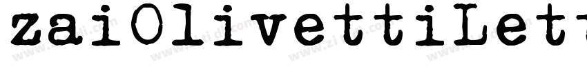 zaiOlivettiLettera22字体转换