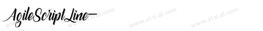 AgileScriptLine字体转换
