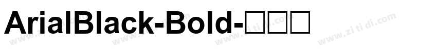 ArialBlack-Bold字体转换