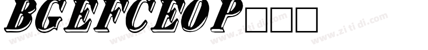 BankGothicEFCEOP字体转换