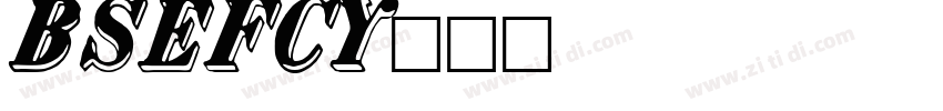 BankSansEFCY字体转换
