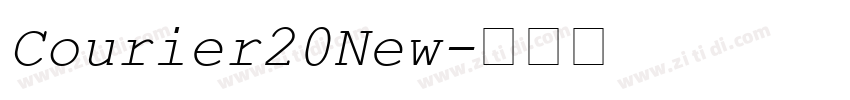 Courier20New字体转换