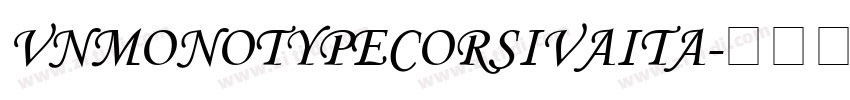 VnMonotypeCorsivaIta字体转换