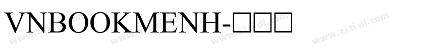 VNBookmenH字体转换