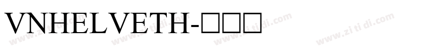 VNHelvetH字体转换