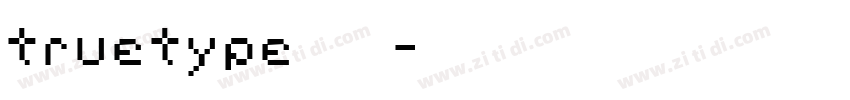 truetype字体下载字体转换