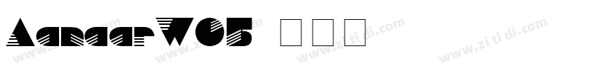 AanaarW05字体转换