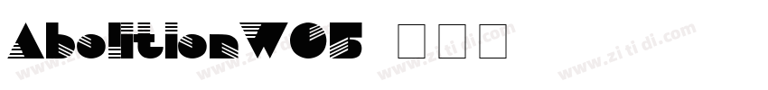 AbolitionW05字体转换