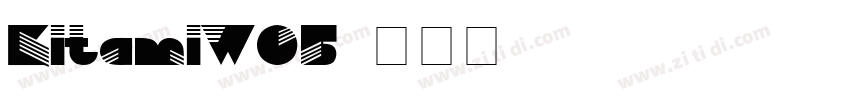 KitamiW05字体转换
