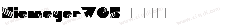 NiemeyerW05字体转换