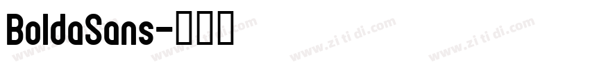 BoldaSans字体转换