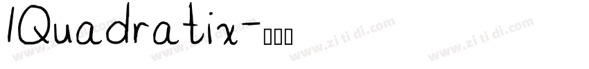 1Quadratix字体转换