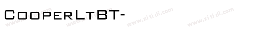 CooperLtBT字体转换