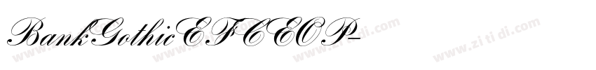 BankGothicEFCEOP字体转换