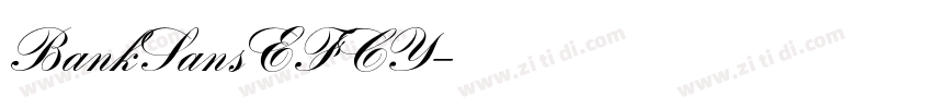 BankSansEFCY字体转换