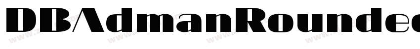 DBAdmanRoundedX字体转换
