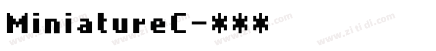 MiniatureC字体转换