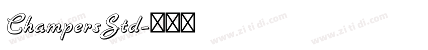 ChampersStd字体转换