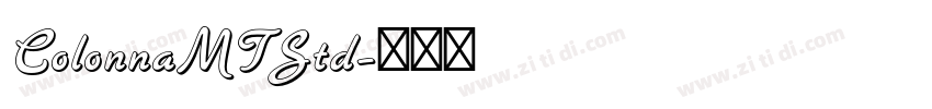 ColonnaMTStd字体转换
