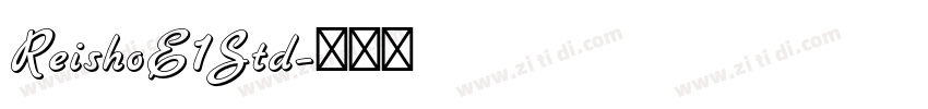 ReishoE1Std字体转换