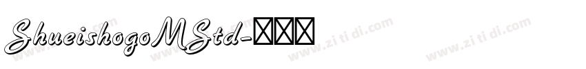 ShueishogoMStd字体转换