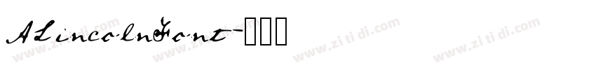 ALincolnFont字体转换