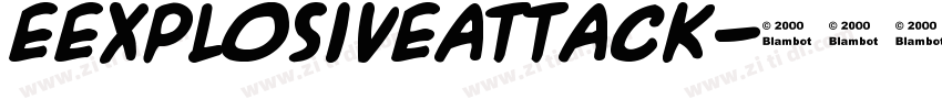 eExplosiveAttack字体转换