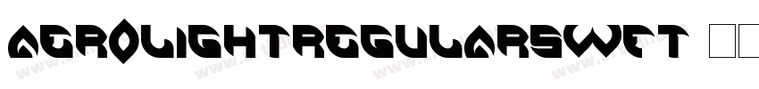 AeroLightRegularSWFT字体转换
