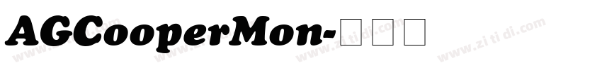 AGCooperMon字体转换
