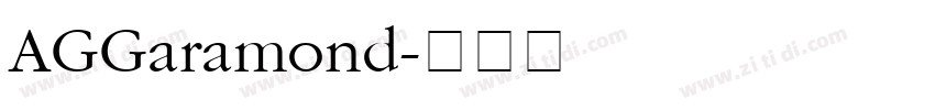 AGGaramond字体转换